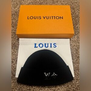 Authentic LV Louis Vuitton Dual Beanie Hat Cap M79081 $520 Retail Price